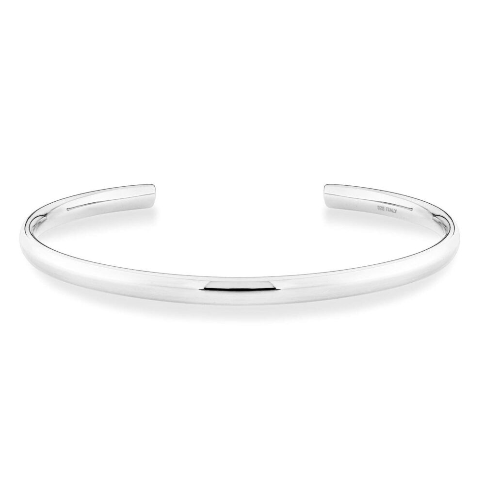 925 Sterling Silver or 18K Gold Plated 925 Sterling Silver Italian 4mm